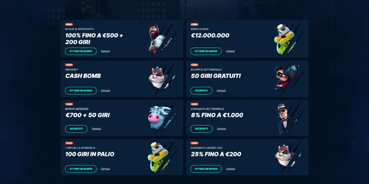 PlayZilla Casino promozioni bonus benvenuto ricarica e cashback Italia